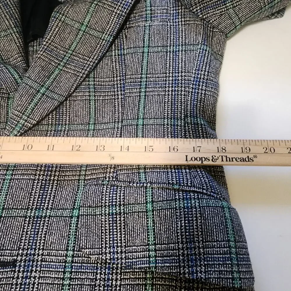 Vtg Hardy Amies of London Mens S Suit Tweed Wool proffesional office corporate